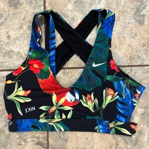 Womens Nike Indy Hyper Femme Sports Bra tropical parrot